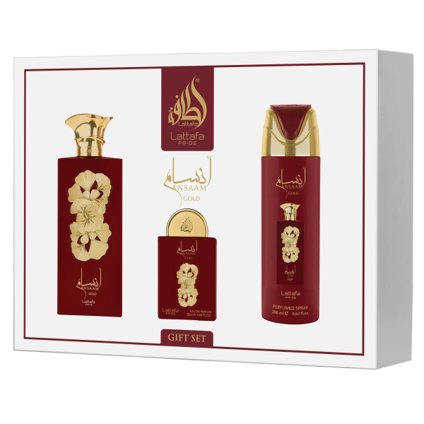 LATTAFA PRIDE Ansaam Gold GIFT SET EDP 100 ML
