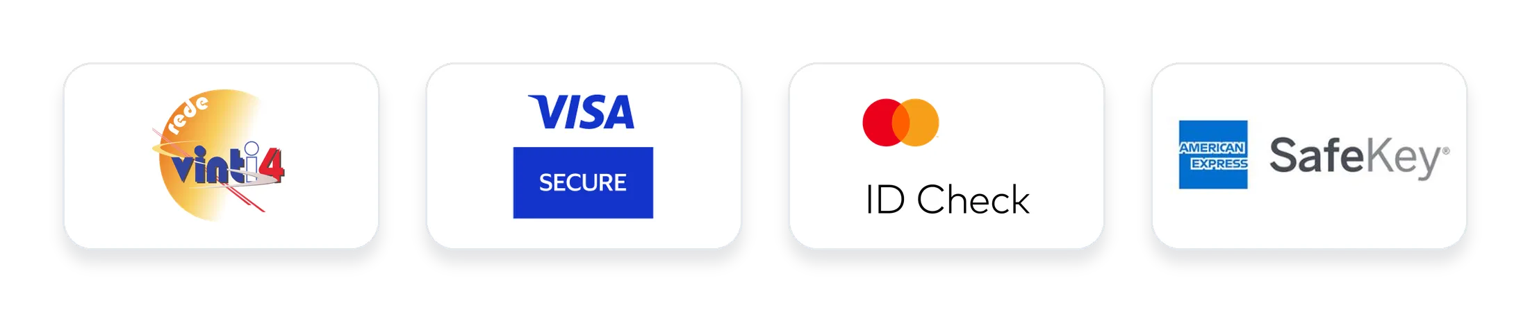 Pagamento seguro com Vinti4, Visa Secure, Mastercard ID Check e American Express SafeKey